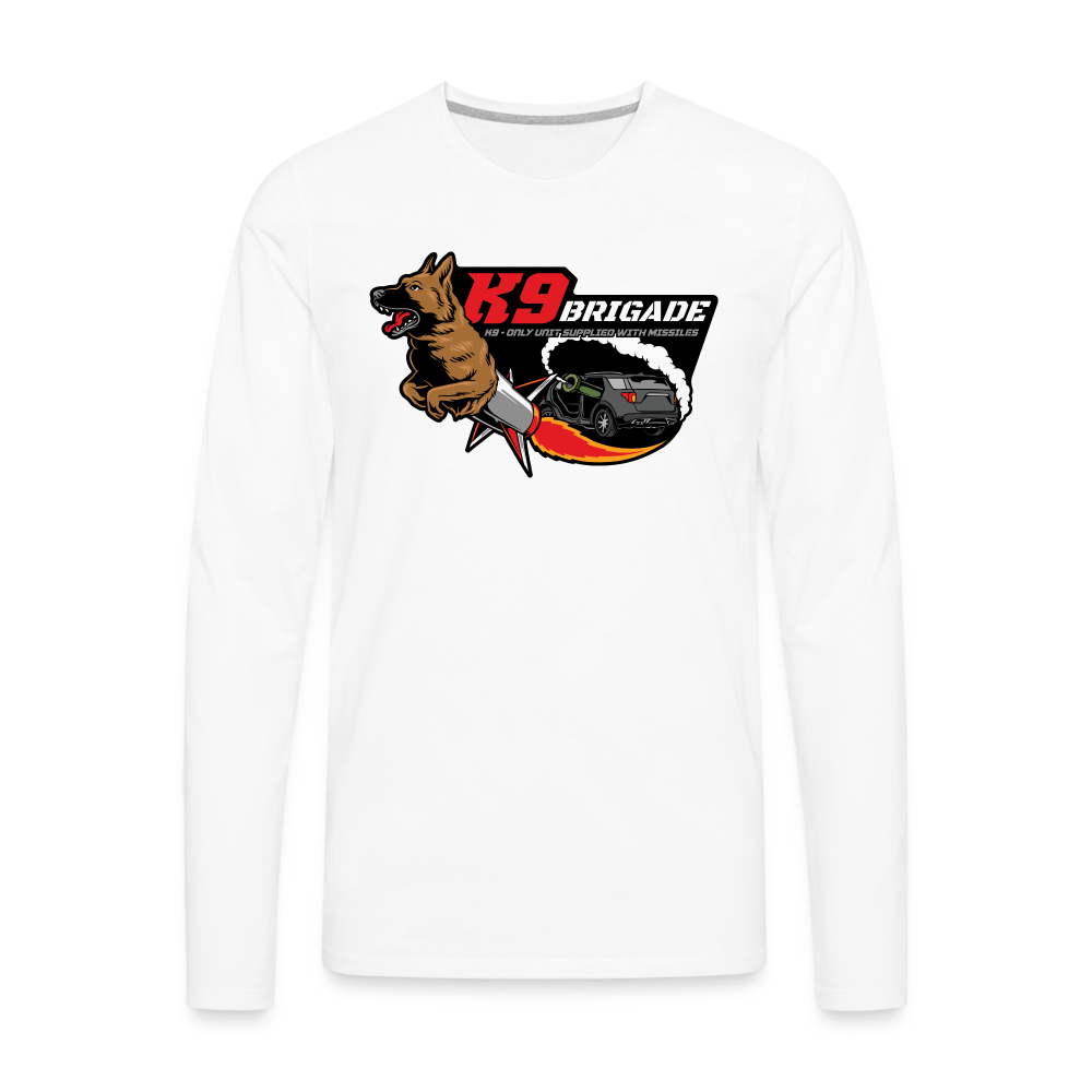Brigade Shepherd Fur Missile Premium Long Sleeve T-Shirt - white