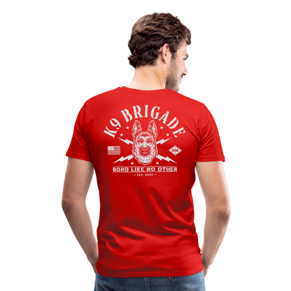 K9 Brigade Logo Shirt - red