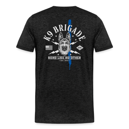 Thin Blue Line Logo Shirt - charcoal grey