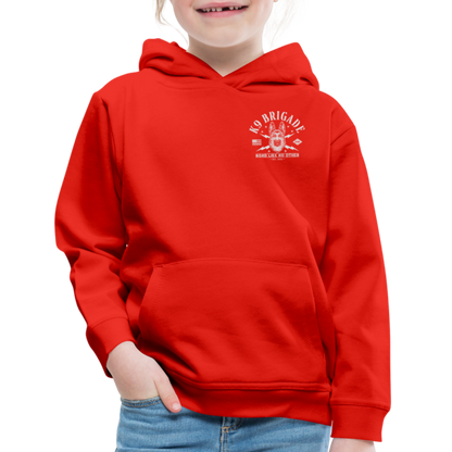 Kids‘ Premium K9 Brigade Logo Hoodie - red