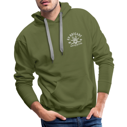 Thin Red Line Premium Hoodie - olive green